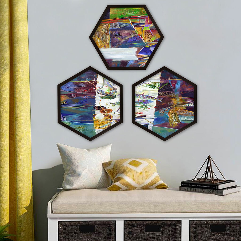 Wallity врамена слика 6GEN290633840, 35x35 см, 3 дела