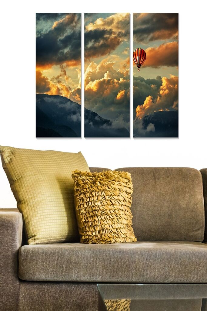 Wallity слика MDF1014456, 70x50 см, 3 дела