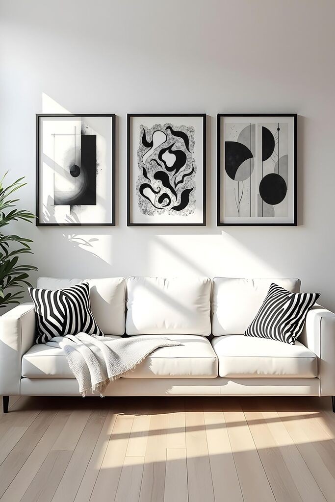 Слика во рамка Wallity Huhu425, 20x30 см, 3 дела