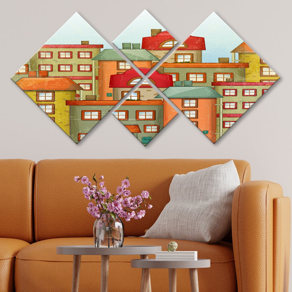 Слика Wallity 4MDF21275457, 60x115 см, 4 дела