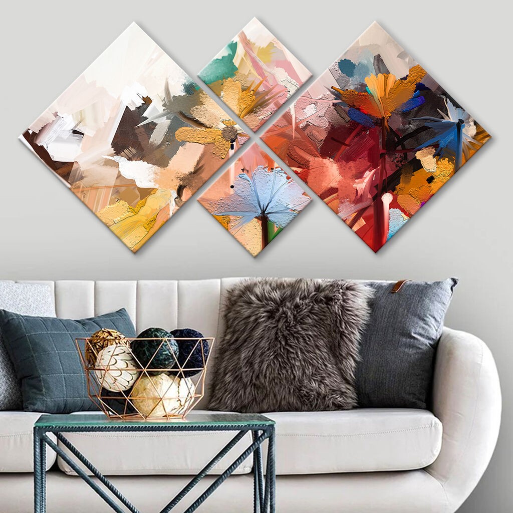 Слика Wallity 4MDF1421588795, 60x115 см, 4 дела