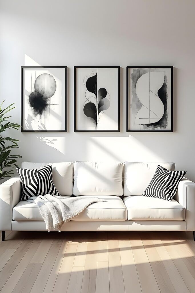 Слика во рамка Wallity Huhu436, 20x30 см, 3 дела