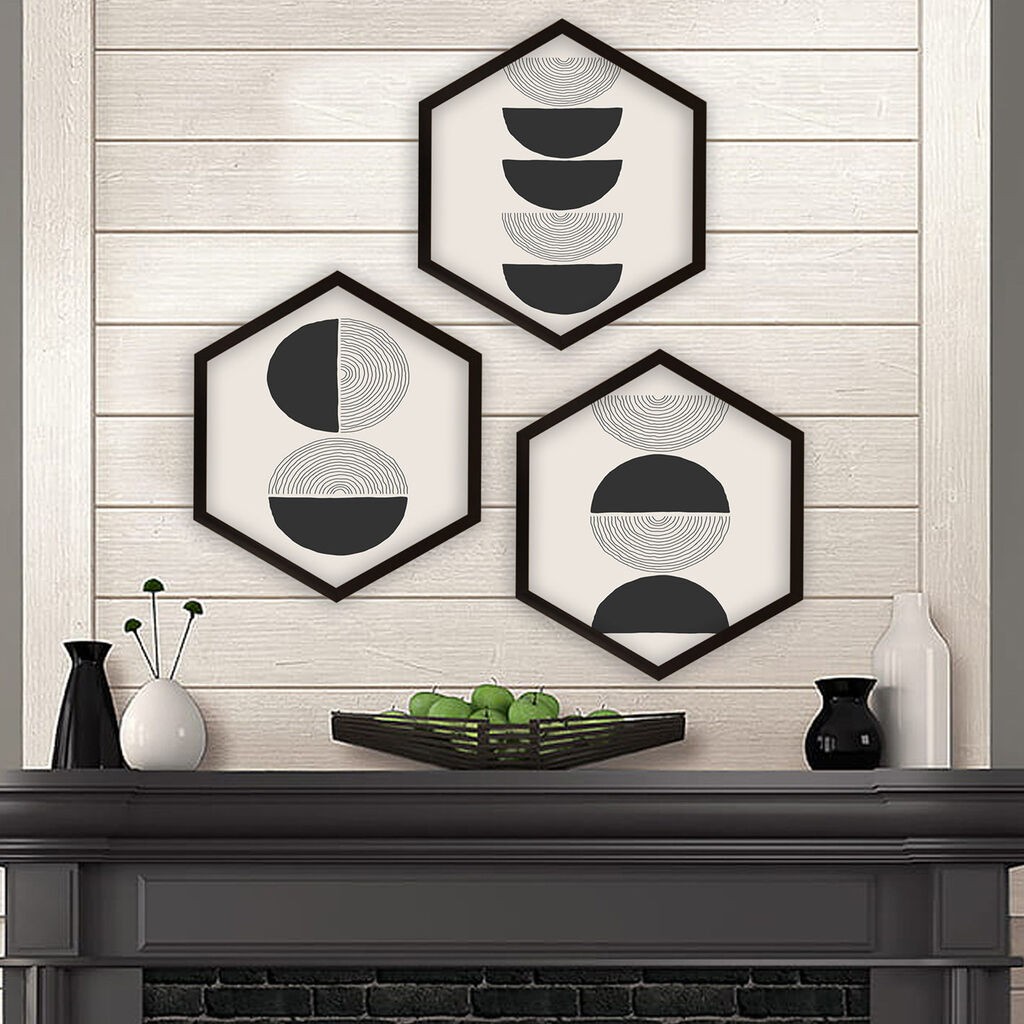 Wallity врамена слика 6GEN17986, 35x35 см, 3 дела