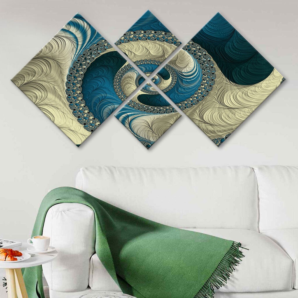 Слика Wallity 4MDF689833501, 60x115 см, 4 дела