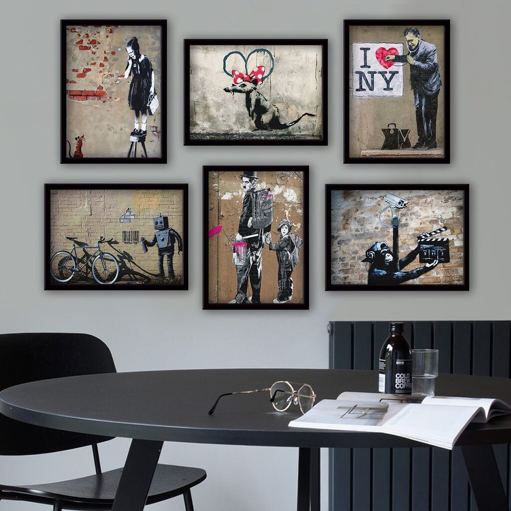 Слика во рамка Wallity 6BC9623_3545, 35x45 см, 6 дела