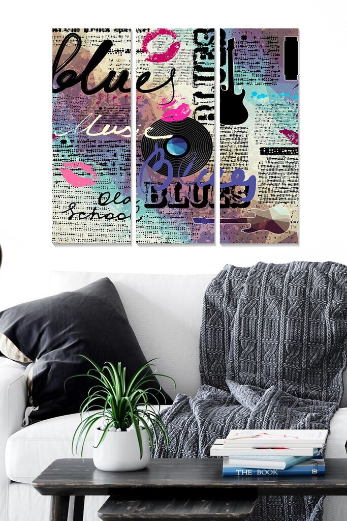 Wallity слика MDF100196442, 70x50 см, 3 дела