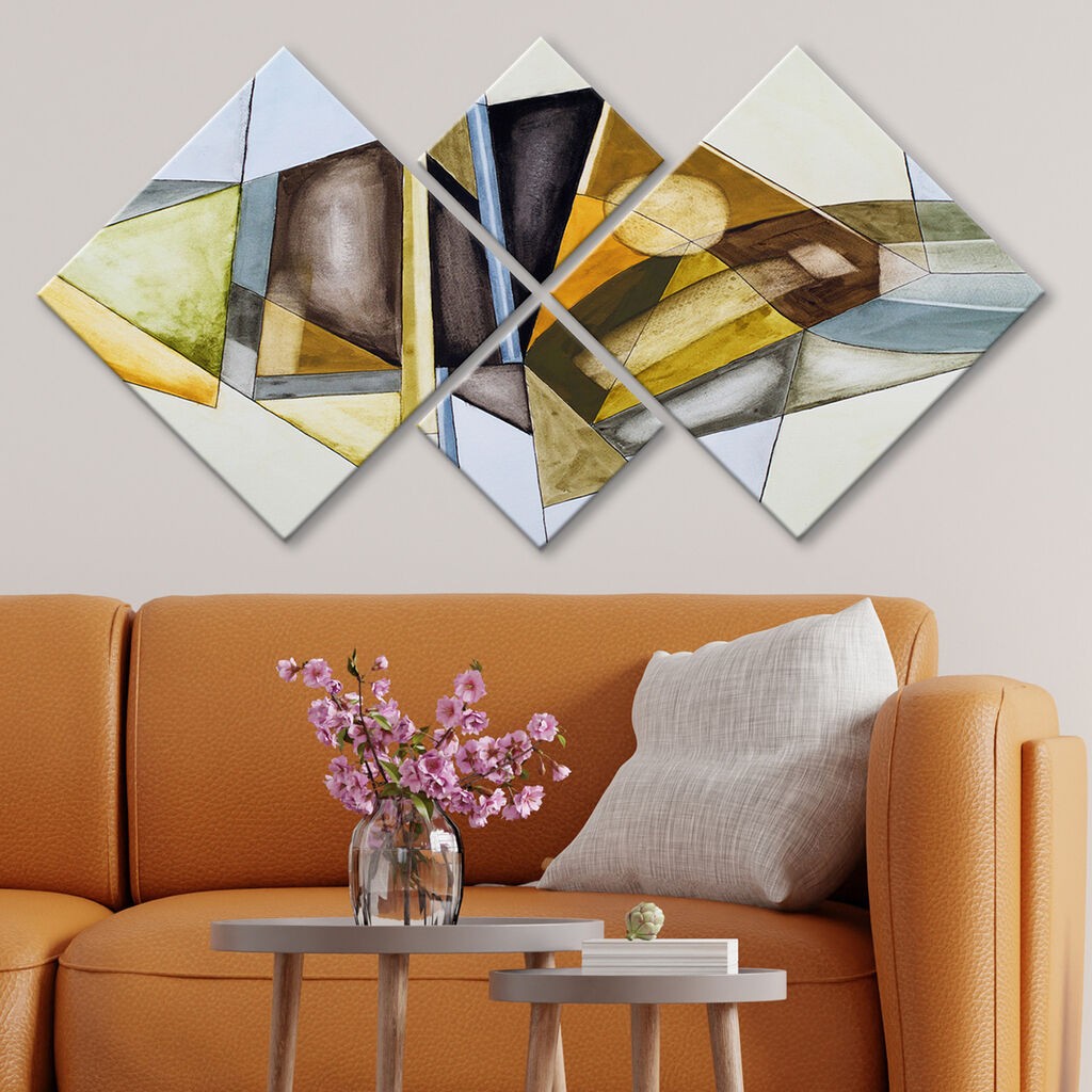 Слика Wallity 4MDF218654635, 60x115 см, 4 дела