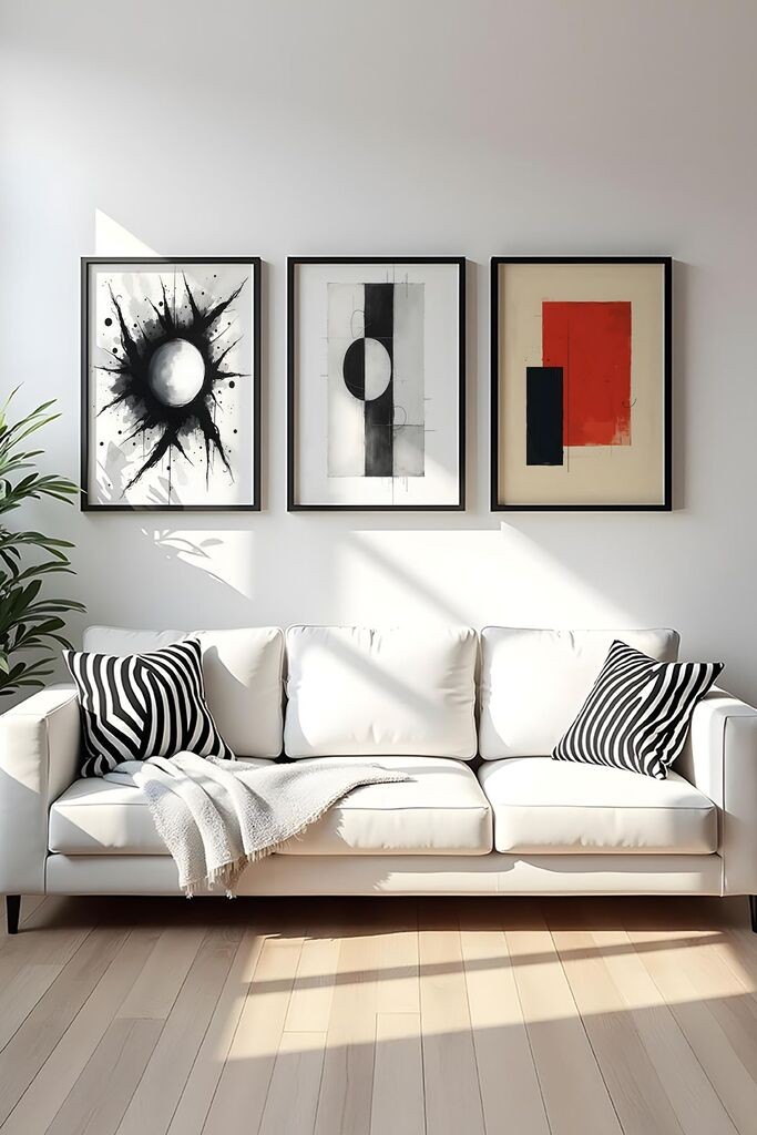 Слика во рамка Wallity Huhu424, 20x30 см, 3 дела