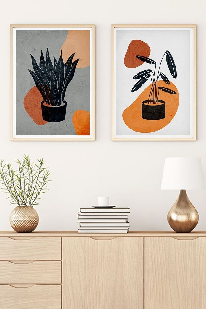 Слика во рамка Wallity Huhu49, 35x50 см, 2 дела