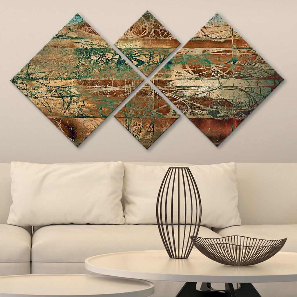 Слика Wallity 4MDF741797314, 60x115 см, 4 дела