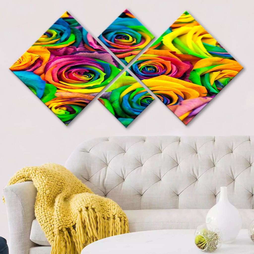 Слика Wallity 4MDF127274552, 60x115 см, 4 дела