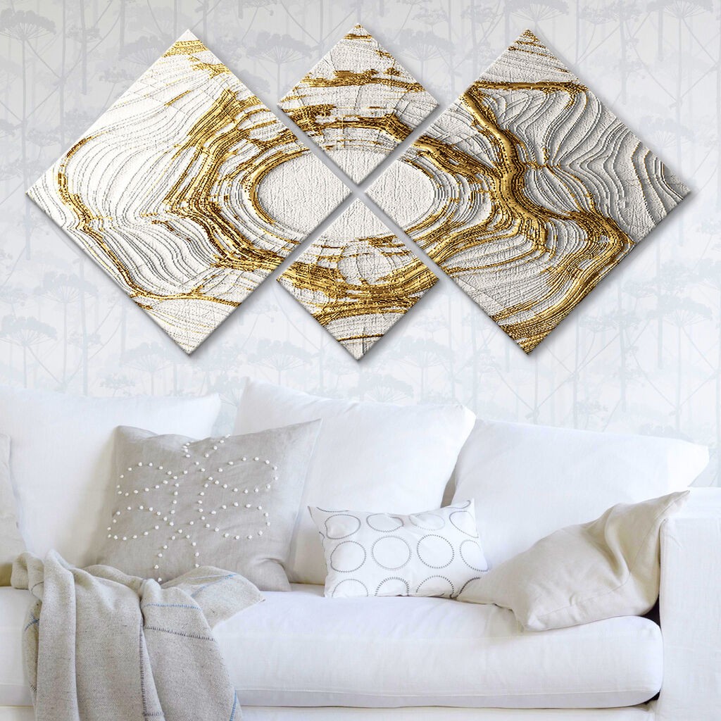 Слика Wallity 4MDF701346946, 60x115 см, 4 дела