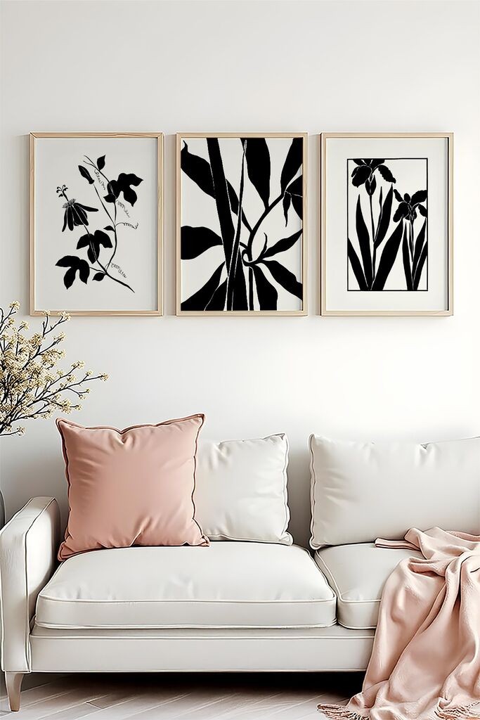 Слика во рамка Wallity Huhu482, 20x30 см, 3 дела