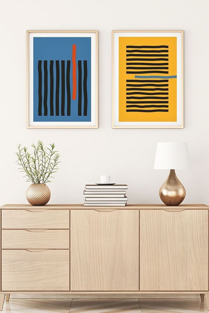 Слика во рамка Wallity Huhu128, 20x30 см, 2 дела