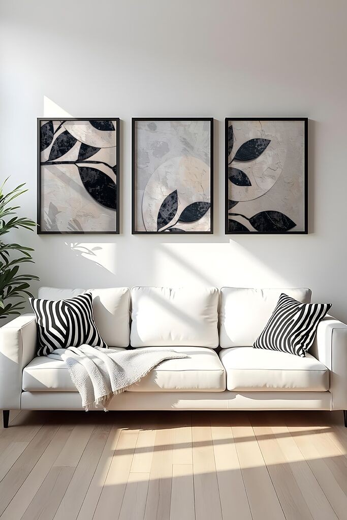 Слика во рамка Wallity Huhu466S, 50x70 см, 3 дела