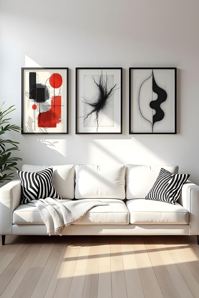 Слика во рамка Wallity Huhu427, 20x30 см, 3 дела