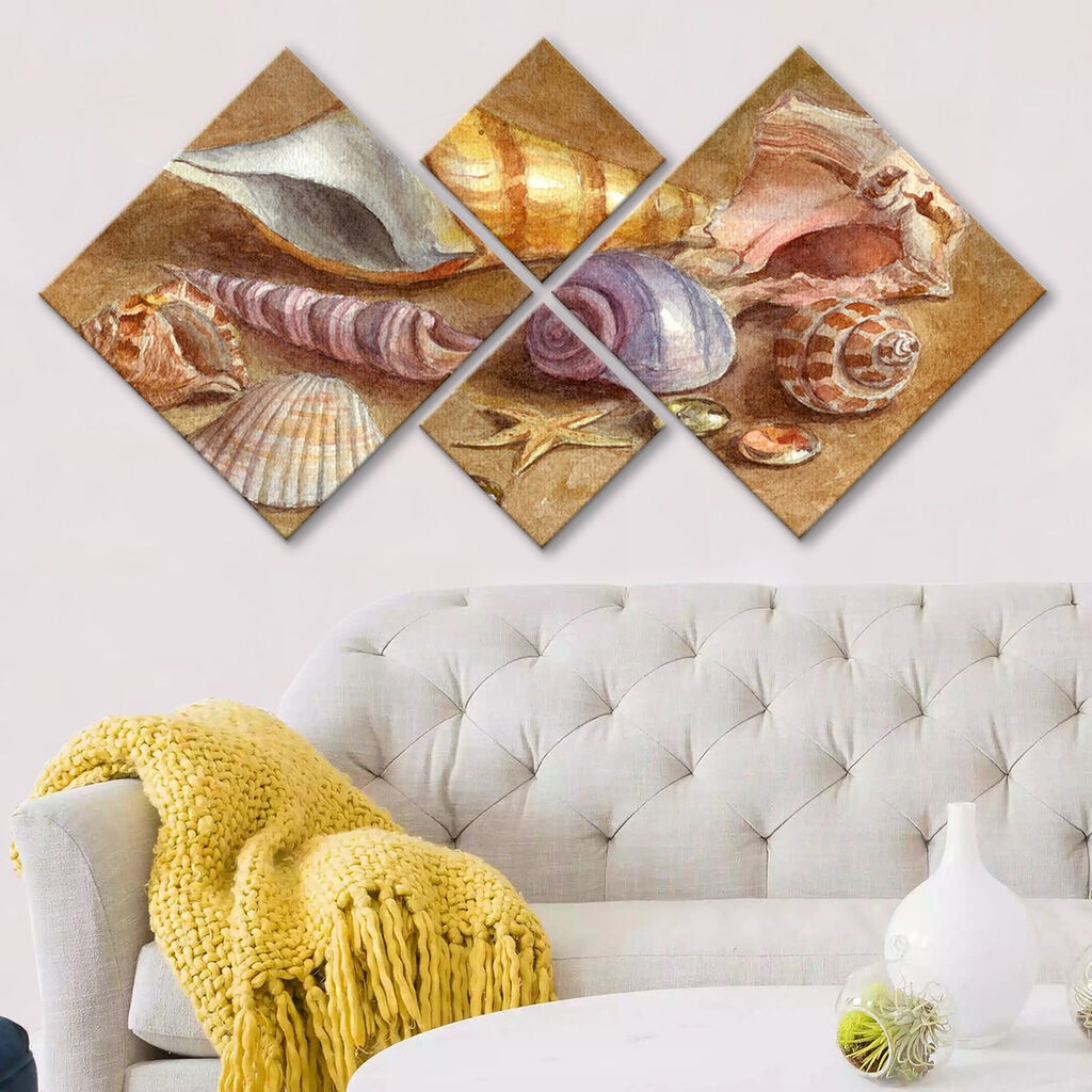 Слика Wallity 4MDF118927342, 60x115 см, 4 дела