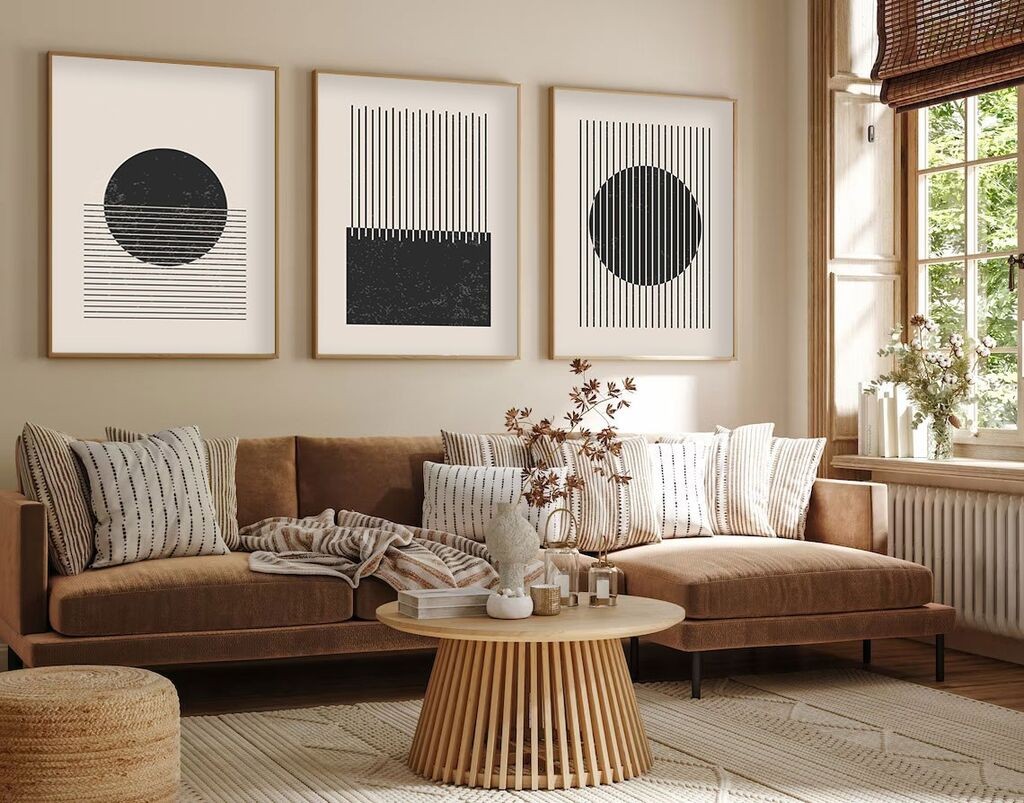 Слика во рамка Wallity Huhu212, 20x30 см, 3 дела