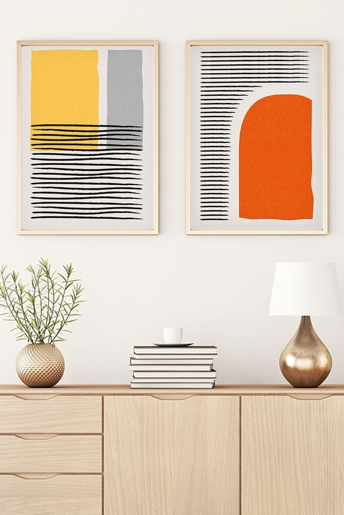 Слика во рамка Wallity Huhu51, 20x30 см, 2 дела