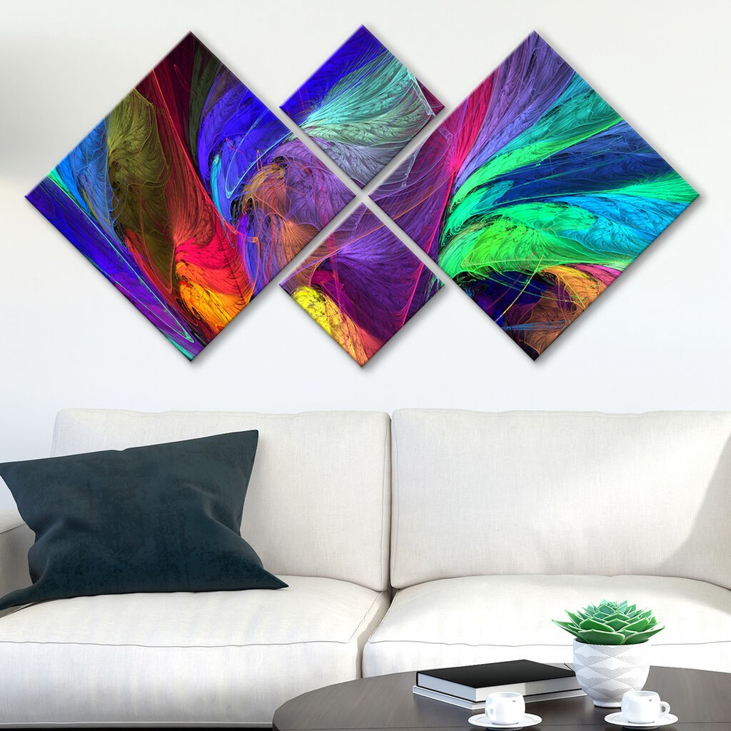 Слика Wallity 4MDF376925791, 60x115 см, 4 дела