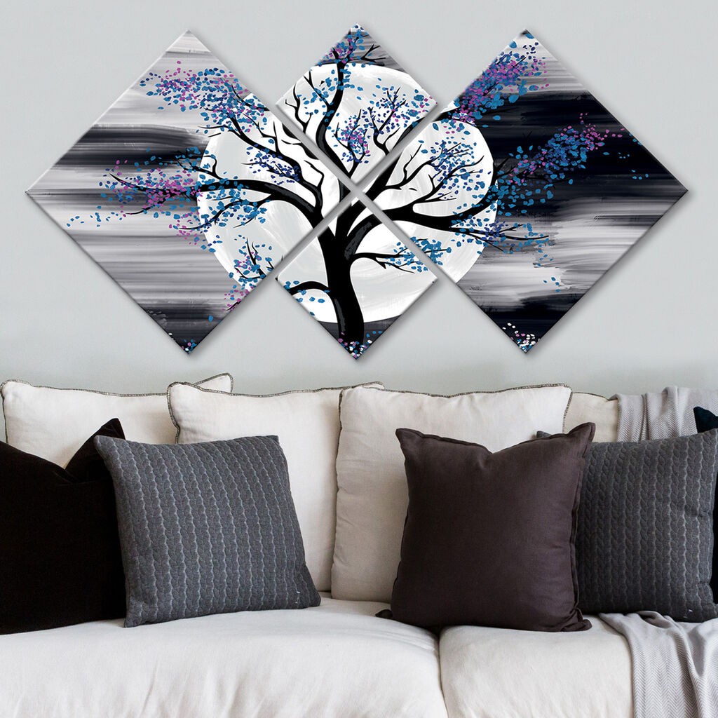 Слика Wallity 4MDF1877649013, 60x115 см, 4 дела