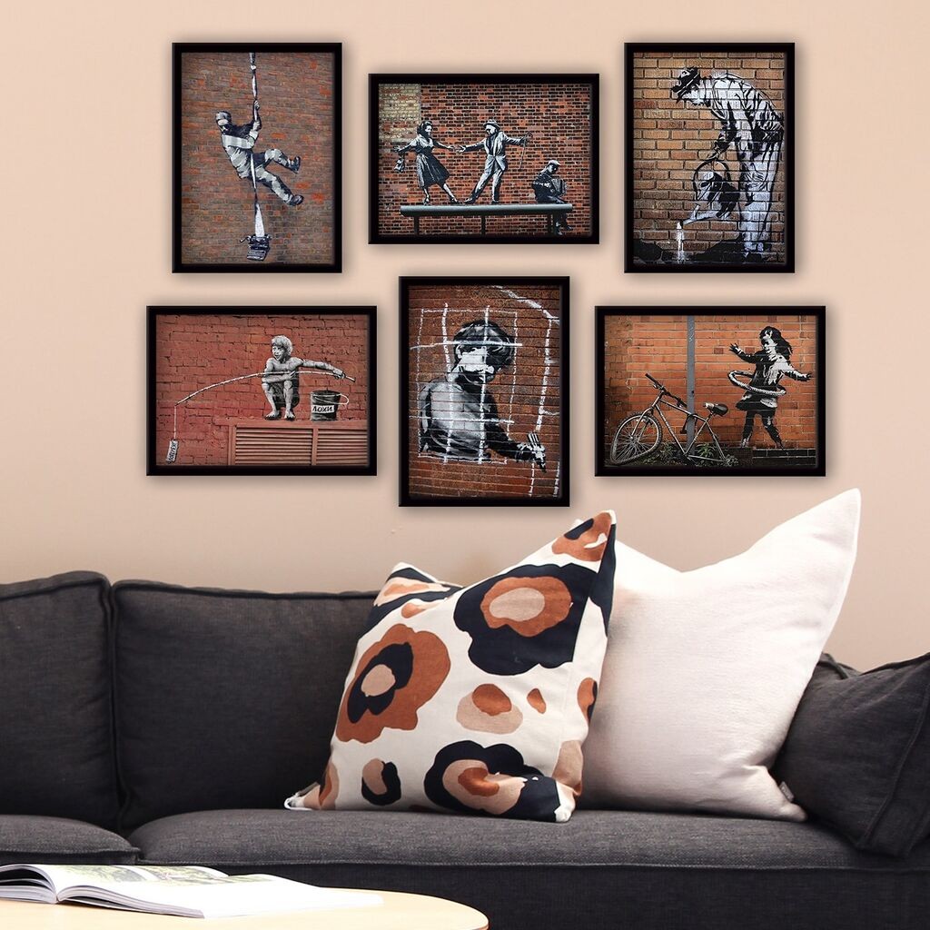 Слика во рамка Wallity 6BC9624_3545, 35x45 см, 6 дела