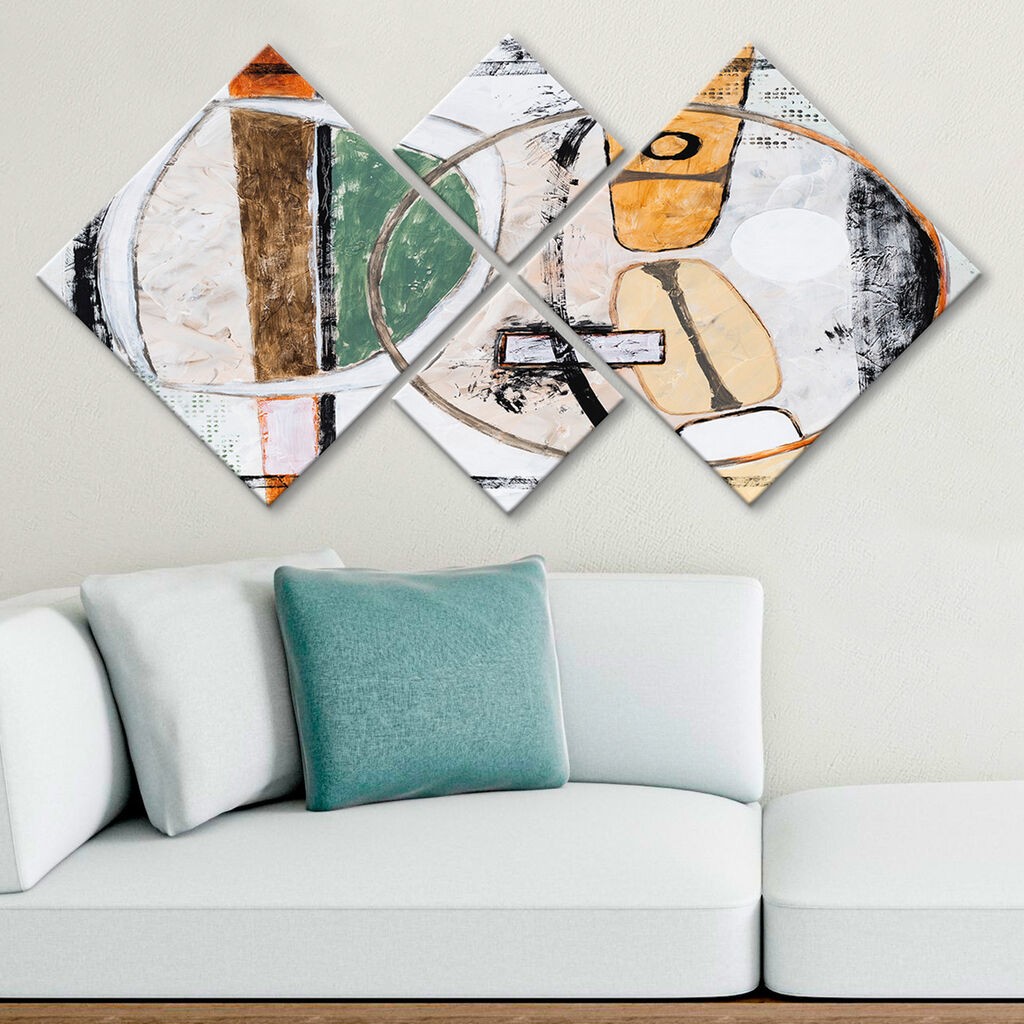 Слика Wallity 4MDF1808214109, 60x115 см, 4 дела