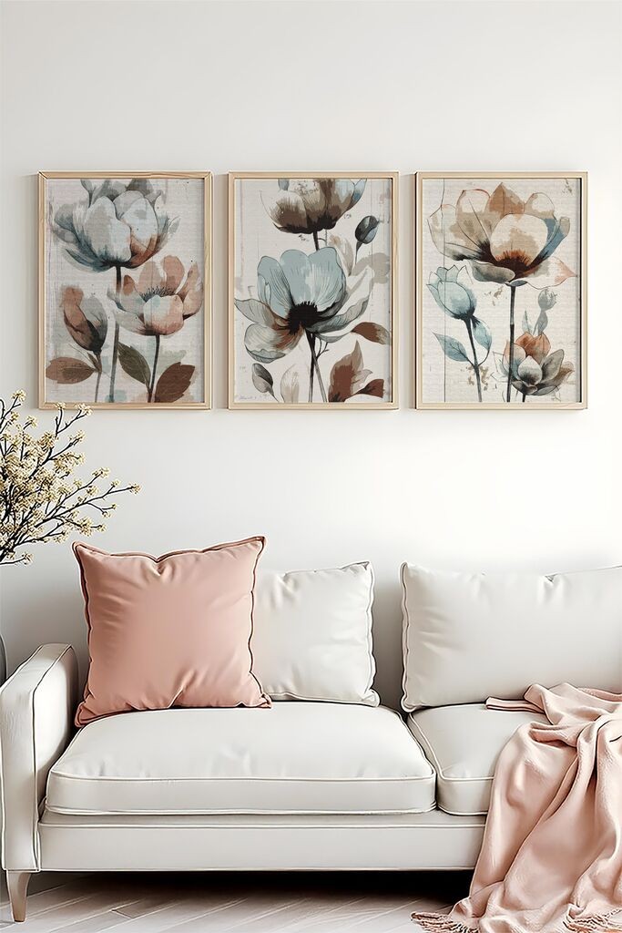 Слика во рамка Wallity Huhu478, 20x30 см, 3 дела