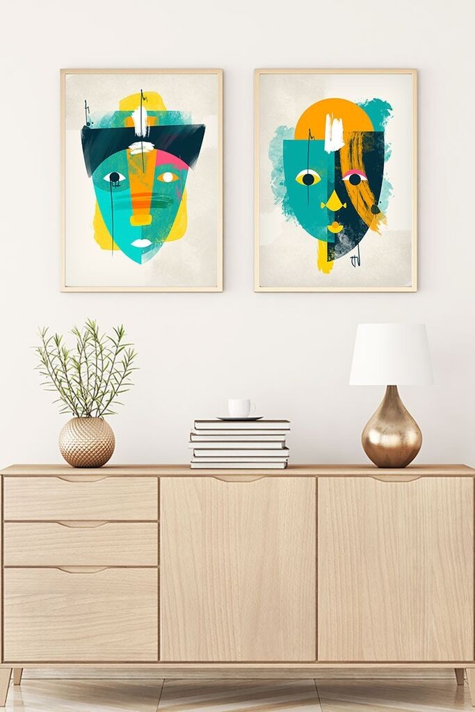 Слика во рамка Wallity Huhu95, 20x30 см, 2 дела