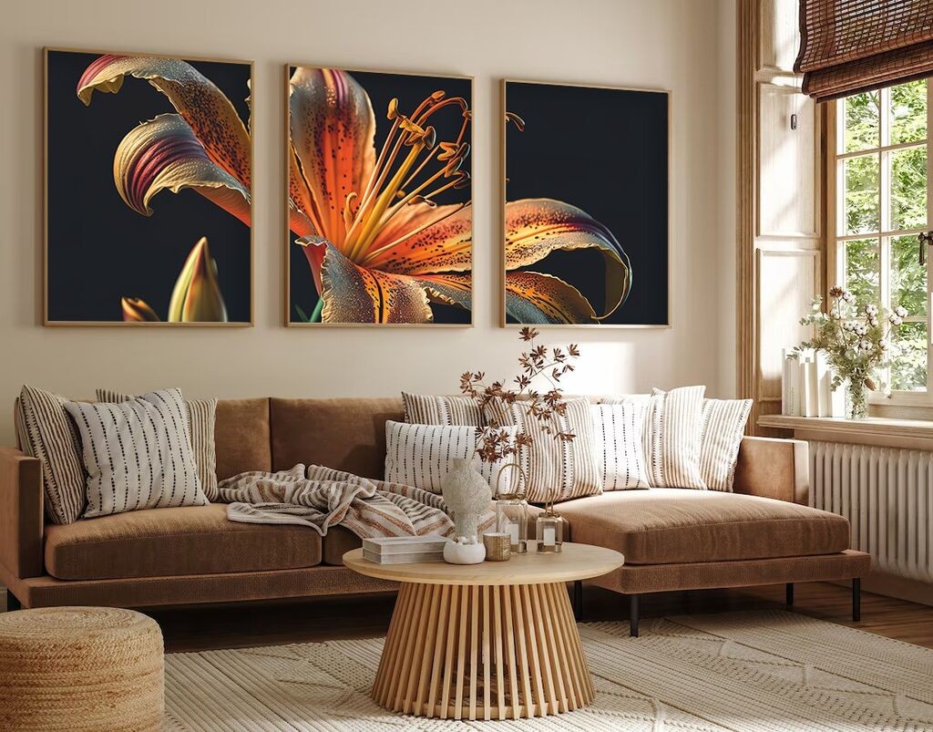 Слика во рамка Wallity Huhu221, 20x30 см, 3 дела