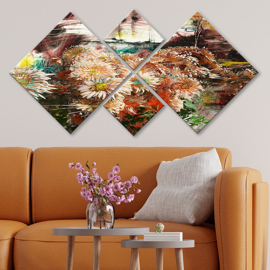 Слика Wallity 4MDF230311957, 60x115 см, 4 дела