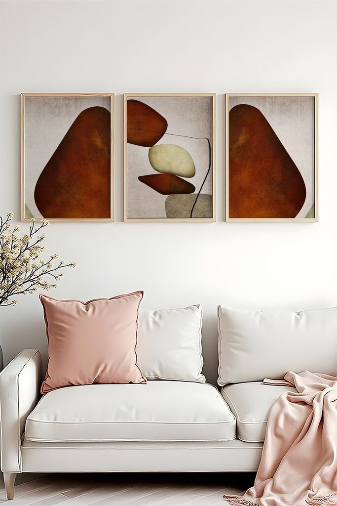 Слика во рамка Wallity Huhu469, 20x30 см, 3 дела