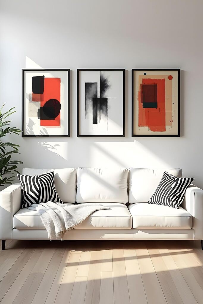 Слика во рамка Wallity Huhu428, 20x30 см, 3 дела