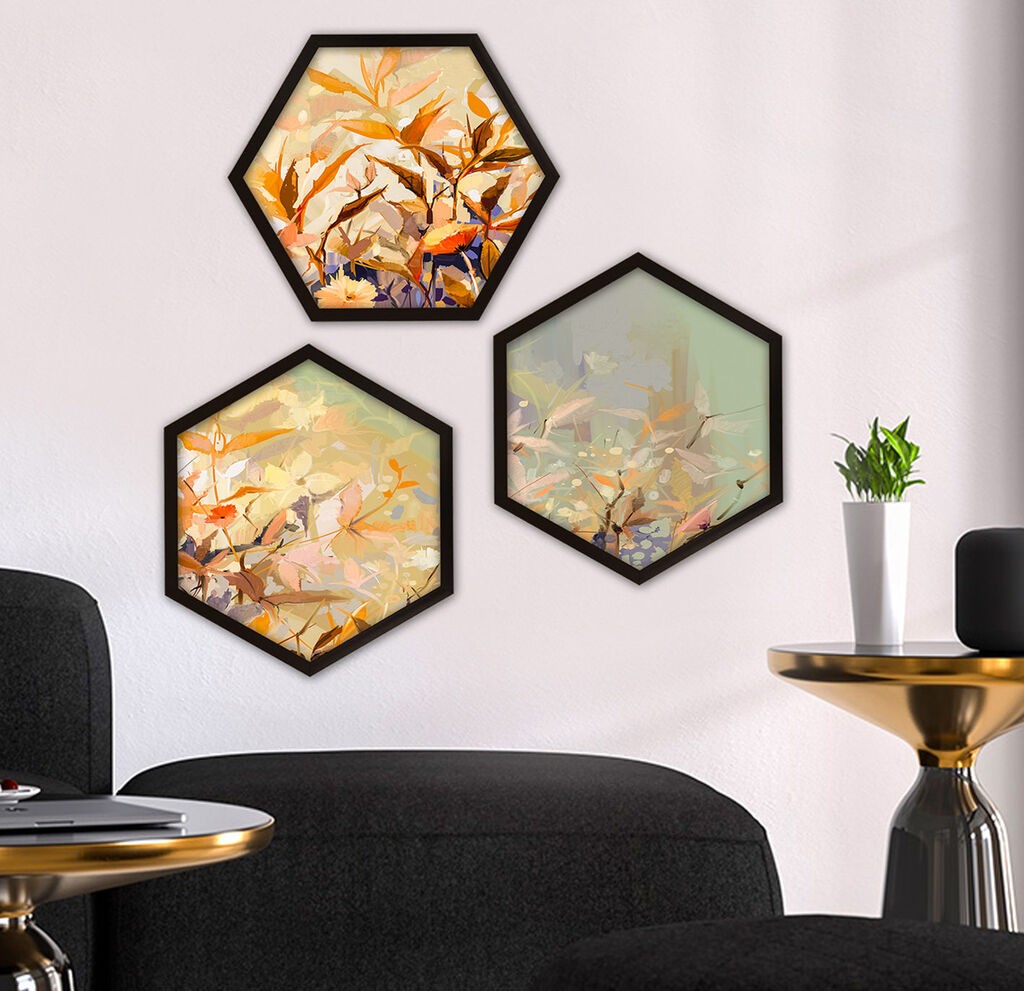 Wallity врамена слика 6GEN1896713962, 35x35 см, 3 дела