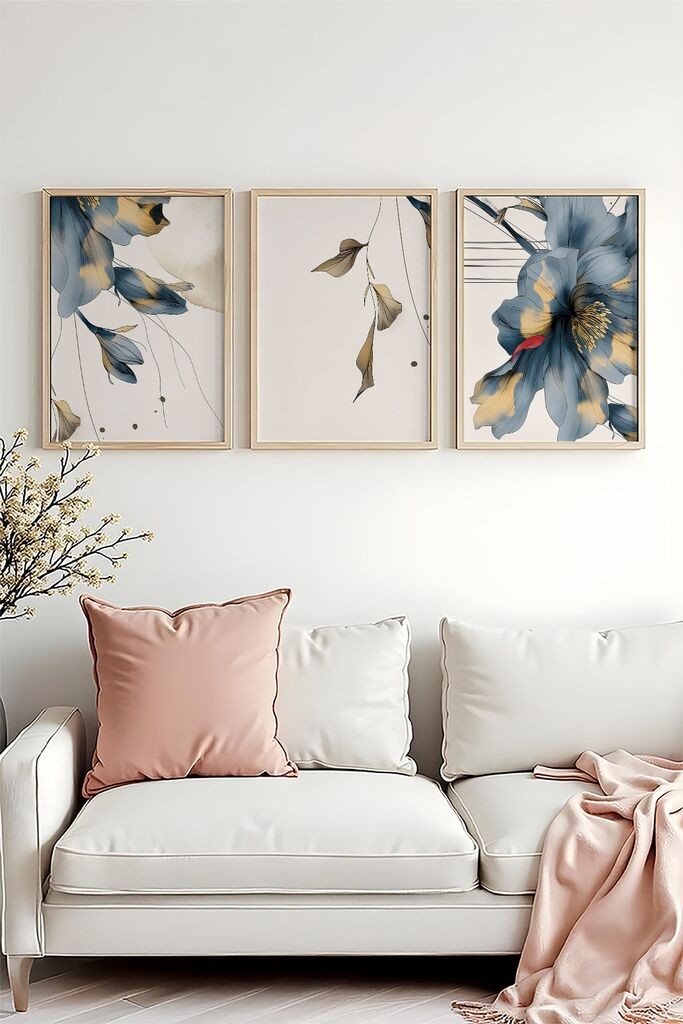 Слика во рамка Wallity Huhu471, 20x30 см, 3 дела