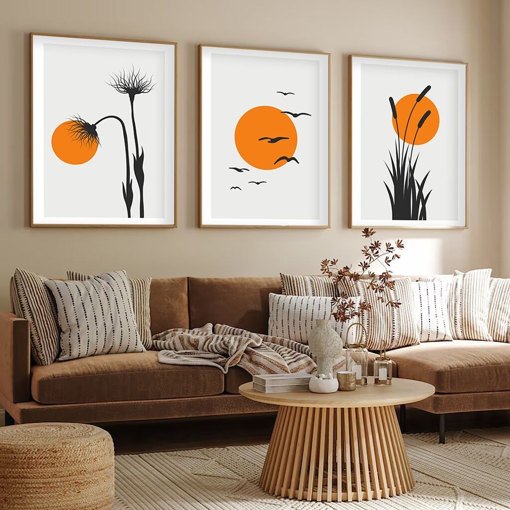 Слика во рамка Wallity Huhu228, 50x70 см, 3 дела