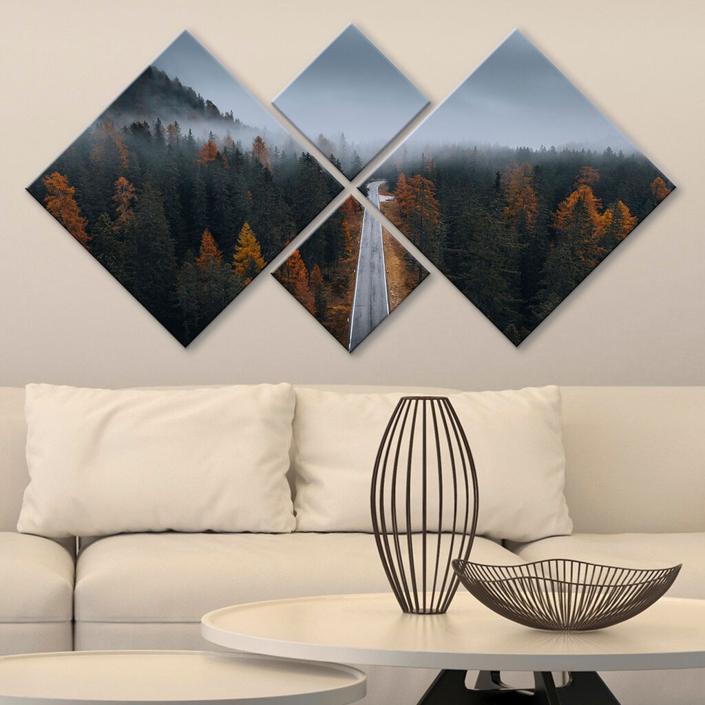 Слика Wallity 4MDF2092705, 60x115 см, 4 дела