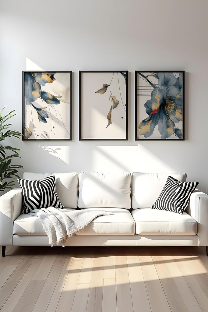 Слика во рамка Wallity Huhu471S, 20x30 см, 3 дела