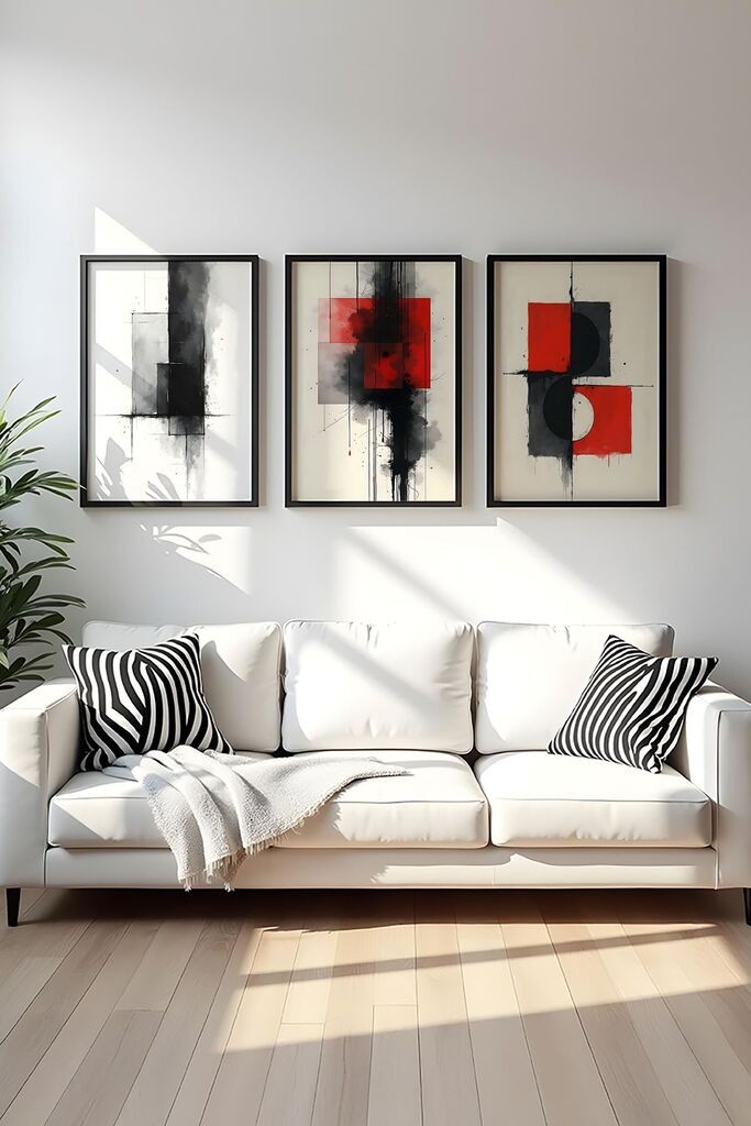 Слика во рамка Wallity Huhu440, 20x30 см, 3 дела