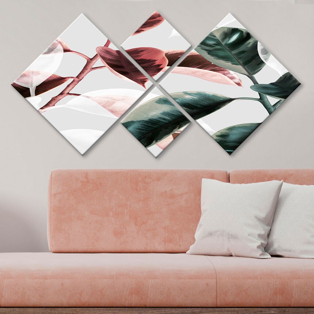 Слика Wallity 4MDF2259857, 60x115 см, 4 дела