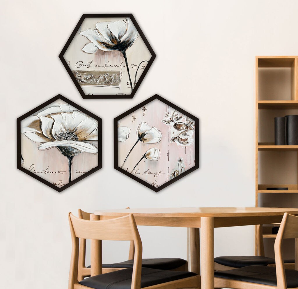 Wallity врамена слика 6GEN1192603111, 35x35 см, 3 дела