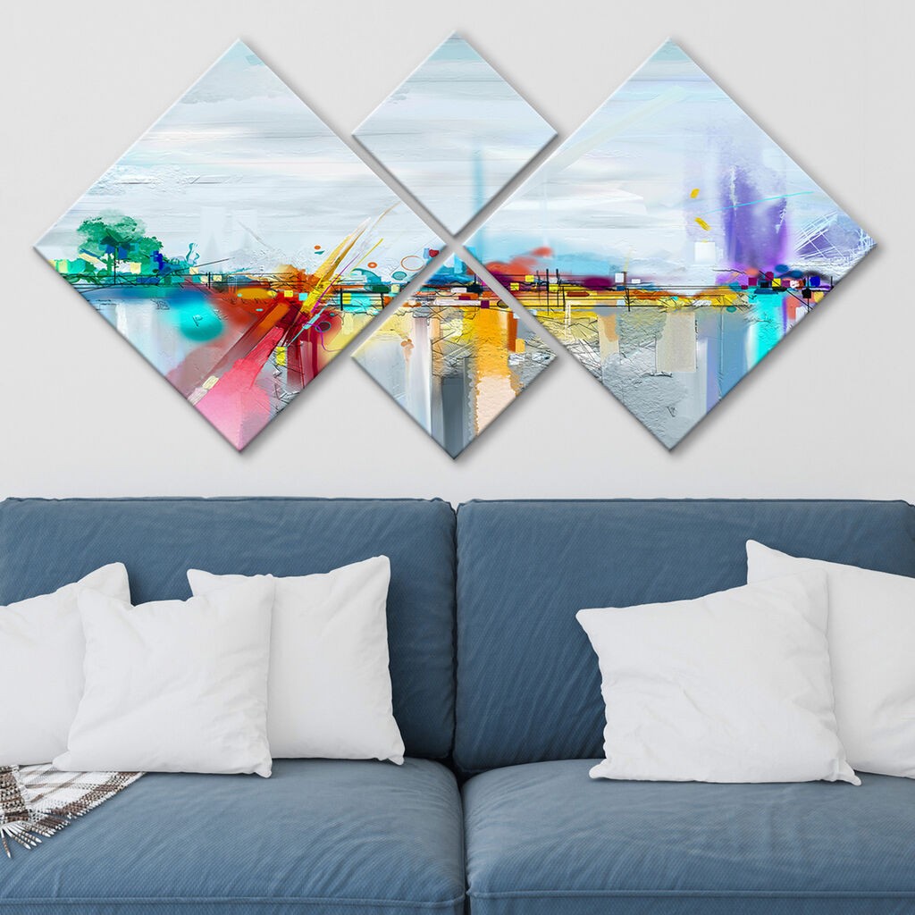 Слика Wallity 4MDF1041141790, 60x115 см, 4 дела