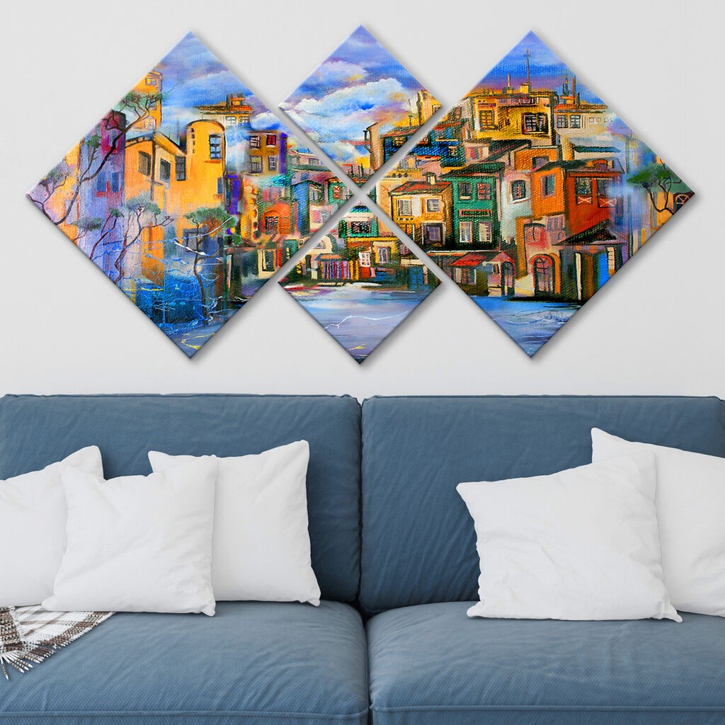 Слика Wallity 4MDF255643813, 60x115 см, 4 дела