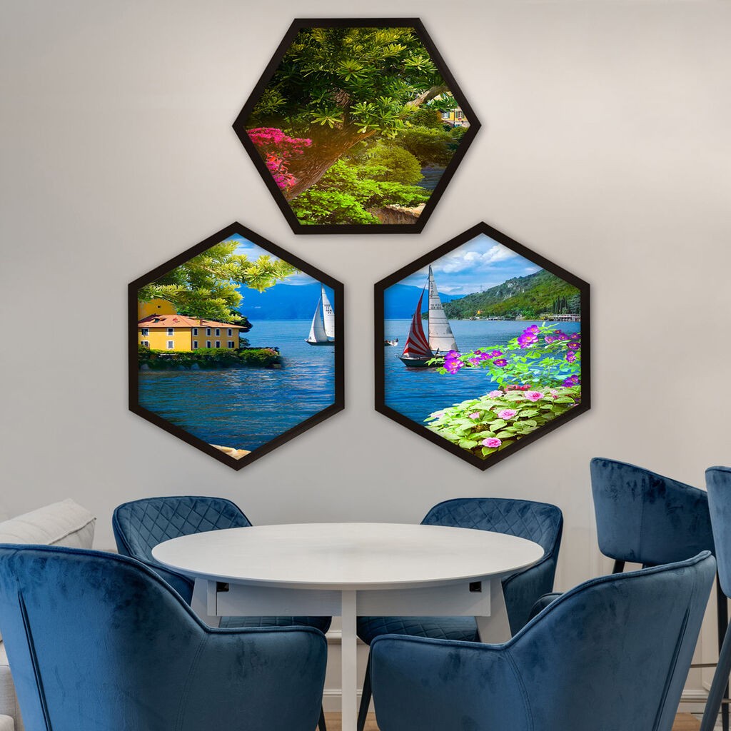 Wallity врамена слика 6GEN1573166449, 35x35 см, 3 дела