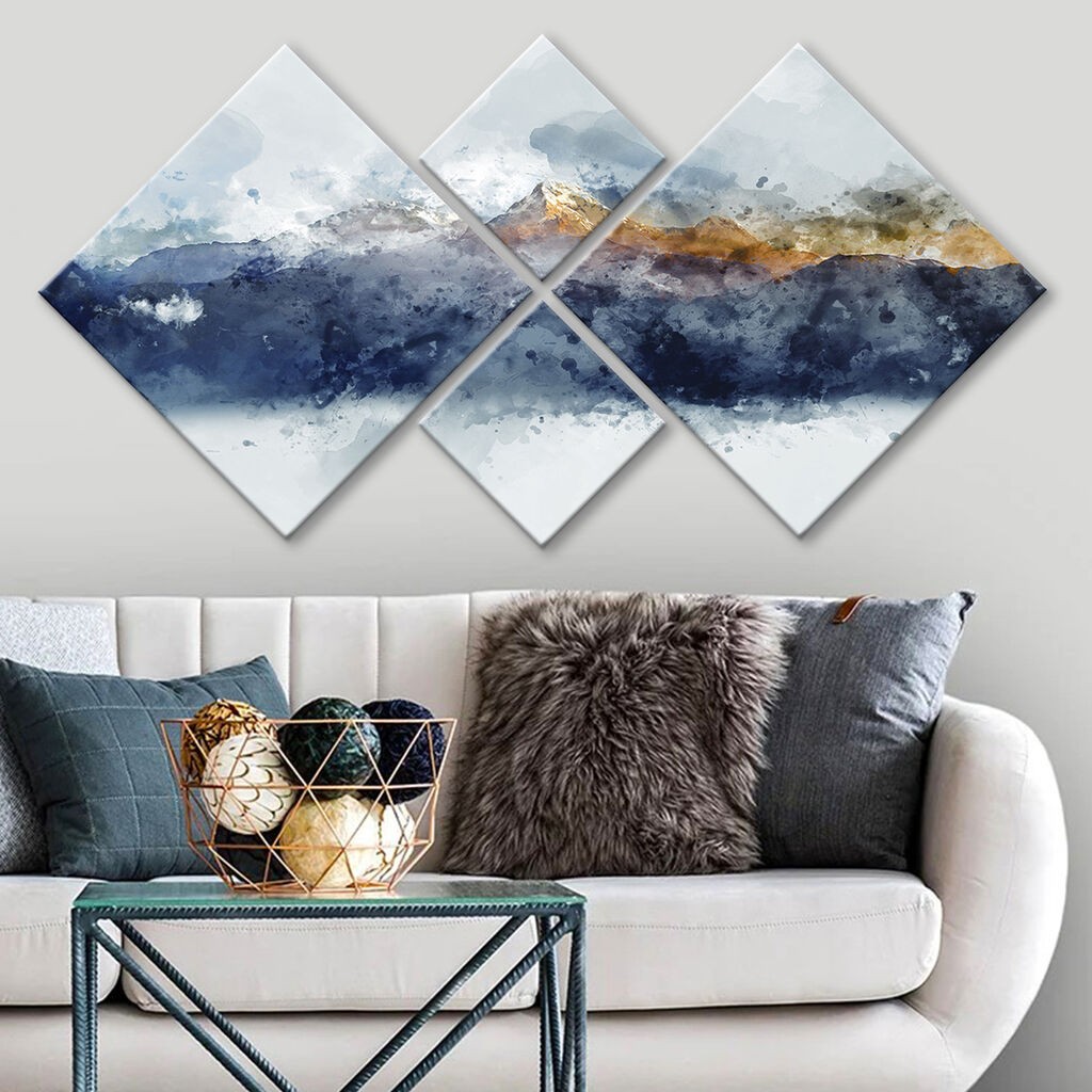 Слика Wallity 4MDF549919111, 60x115 см, 4 дела