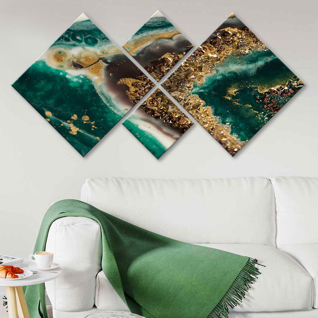 Слика Wallity 4MDF1920392204, 60x115 см, 4 дела