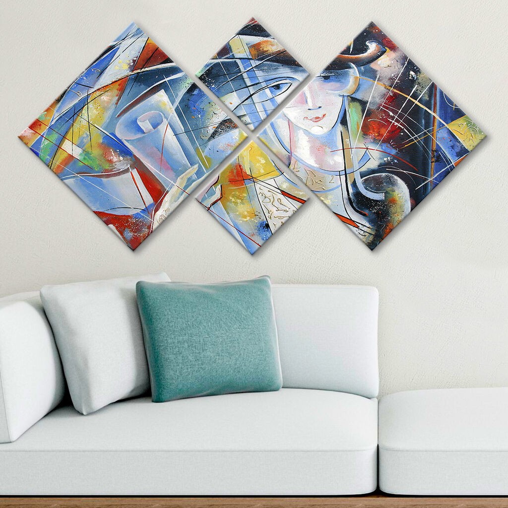 Слика Wallity 4MDF1101741152, 60x115 см, 4 дела