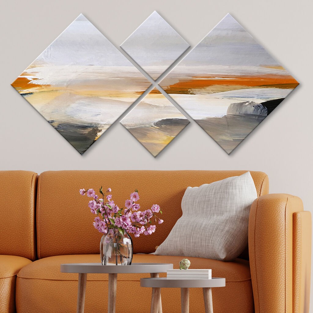 Слика Wallity 4MDF1242693958, 60x115 см, 4 дела