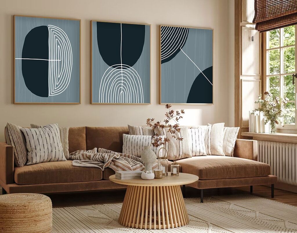 Слика во рамка Wallity Huhu214, 20x30 см, 3 дела