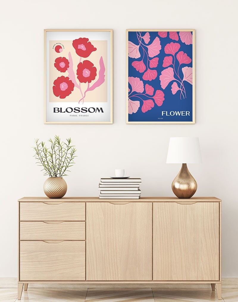 Слика во рамка Wallity Huhu164, 35x50 см, 2 дела